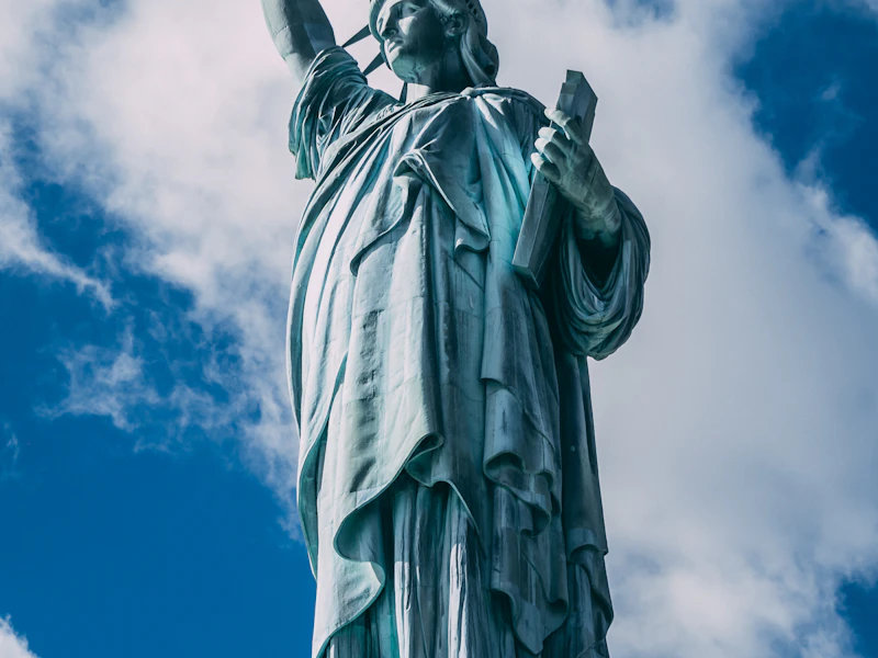 Le port de New York avec la Statue de la Liberté